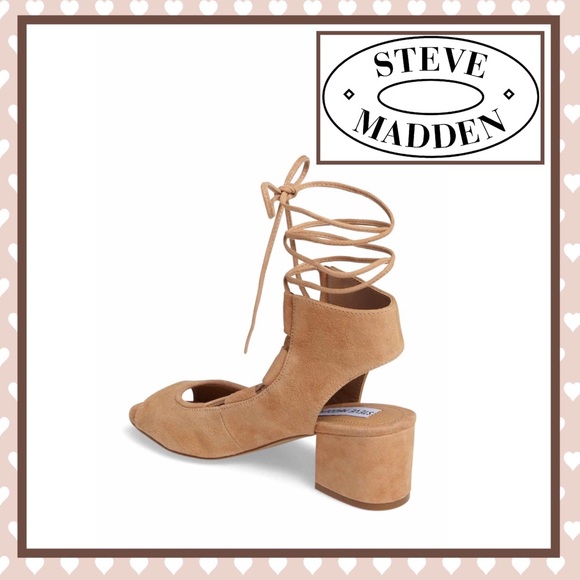 Steve Madden Suede Lace-up Block Heel sandals ❤️ - Picture 3 of 8